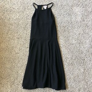 Black Flowy Short Dress